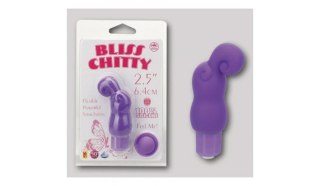 XBLISS CHITTY, MINI VIBRATOR, 10 FUNKTIONEN, WASSERFEST, SILIKON, LILA, 6,4CM