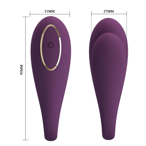 PRETTY LOVE - August, Mobile APP Long-distance Control 12 vibration functions, ABS Silicone, USB rechargeable