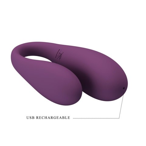 PRETTY LOVE - August, Mobile APP Long-distance Control 12 vibration functions, ABS Silicone, USB rechargeable