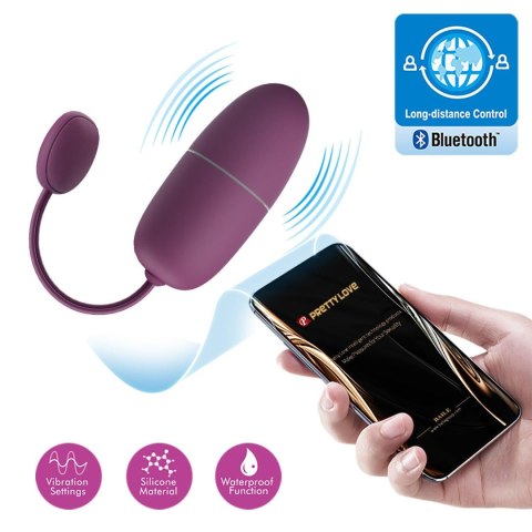 PRETTY LOVE - Nymph, 12 vibration functions Mobile APP Long-distance Control, ABS, 1 AAA battery