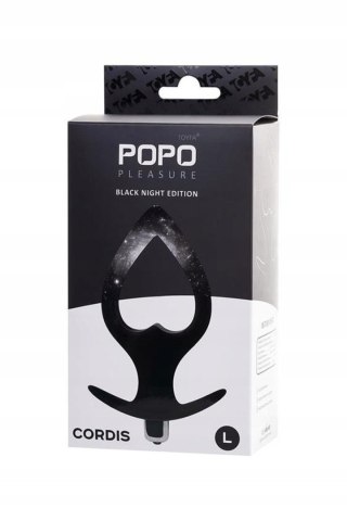 TOYFA POPO Pleasure Anal Plug, korek analny Cordis L Vibro Black