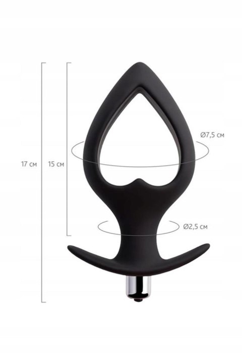 TOYFA POPO Pleasure Anal Plug, korek analny Cordis L Vibro Black