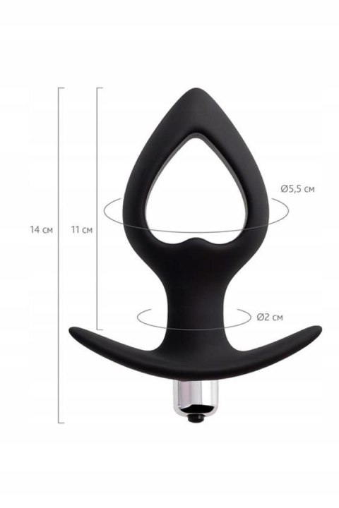 TOYFA POPO Pleasure Anal Plug, korek analny Cordis M Vibro Black