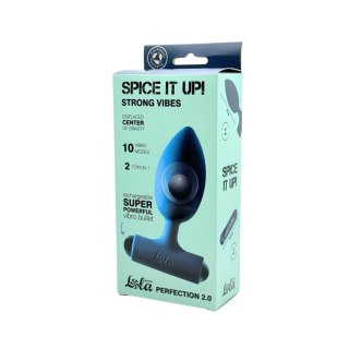 Anal Plug, korek analny with Rechargeable Bullet Spice it Up Perfection 2.0