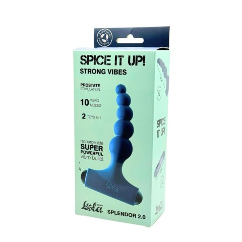 Anal Plug, korek analny with Rechargeable Bullet Spice it Up Splendor 2.0