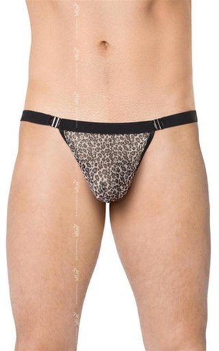 Mens Thong 4528 - grey panther OneSize