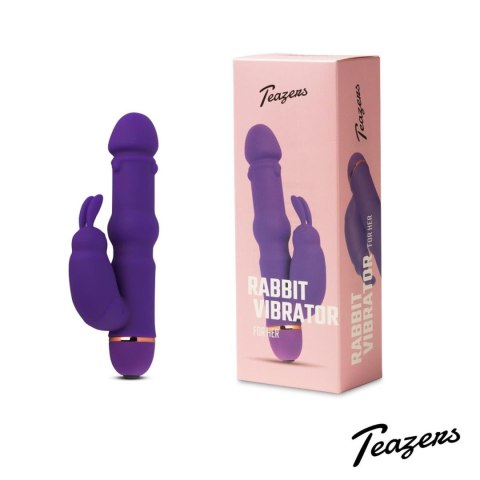 Teazers Silicone Wibrator króliczek, rabbit wibrator - Purple