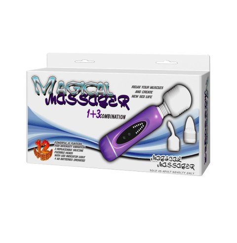 BAILE- MAGICAL MASSAGER, 1+3 combination, 12 vibration functions