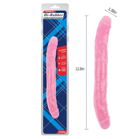 Hi-Rubber 12.8 Inch DoubleDildo-Pink