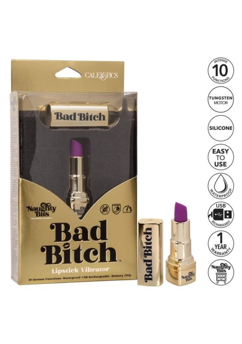 Bad Bitch Lipstick Vibrator Gold