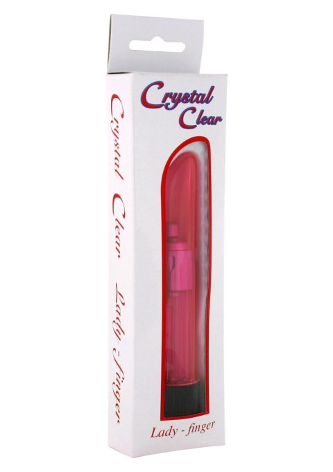 Crystal Ladyfinger Vibrator Pink