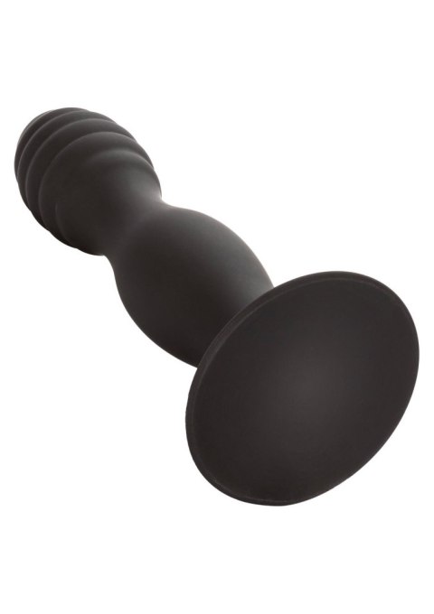 Ribbed Anal Stud Black