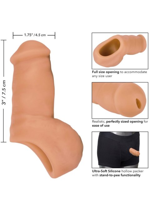 Soft Silicone Stand-To-Pee Caramel skin tone