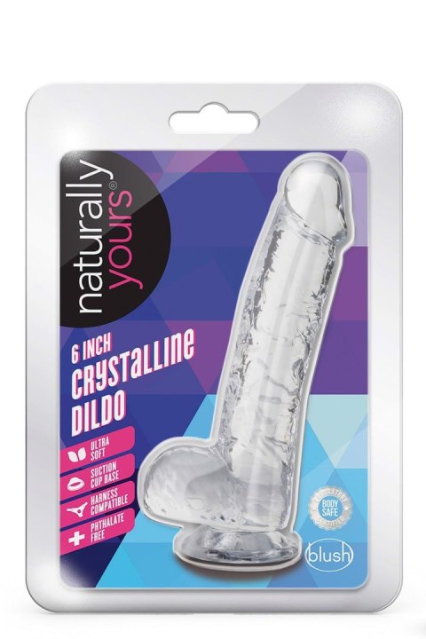 NATURALLY YOURS 6" CRYSTALLINE DILDO DIAMOND