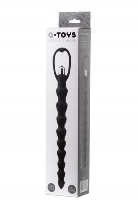 A-TOYS, Anal Vibration Chain, Silicone, Black, 32,7 cm