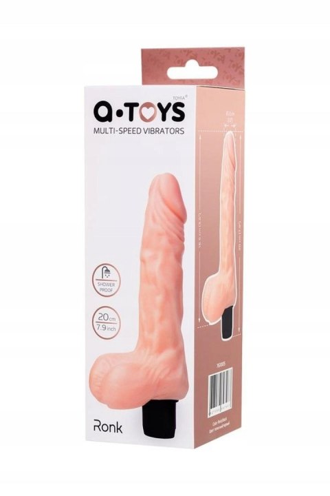 A-TOYS, Realistic Multi-Speed vibrator,, TPE, vibration modes, 14cm