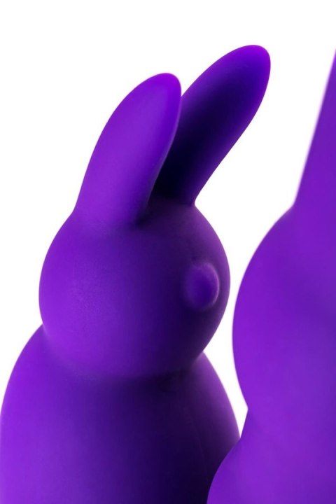 A-TOYS, Vibrator with clitoral stim, Silicone, Purple, 18 cm