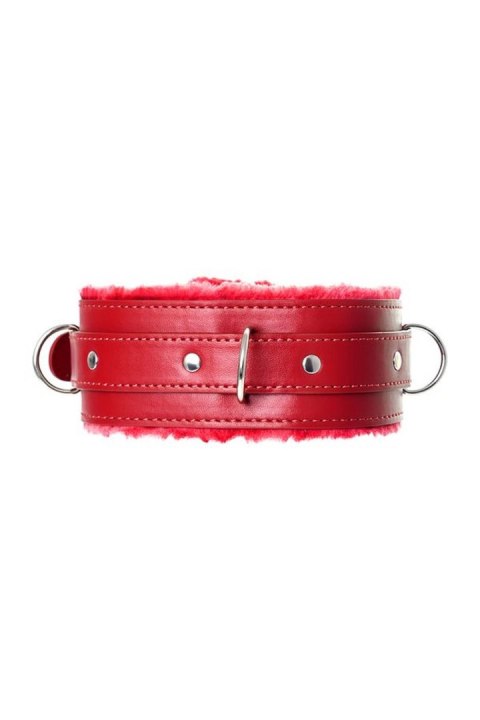 Anonymo collar, PU leather, red