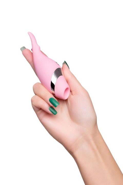 Multifunctional erogenous zone stimulator Flovetta by Toyfa DAHLIA, silicone, pink, 14 cm