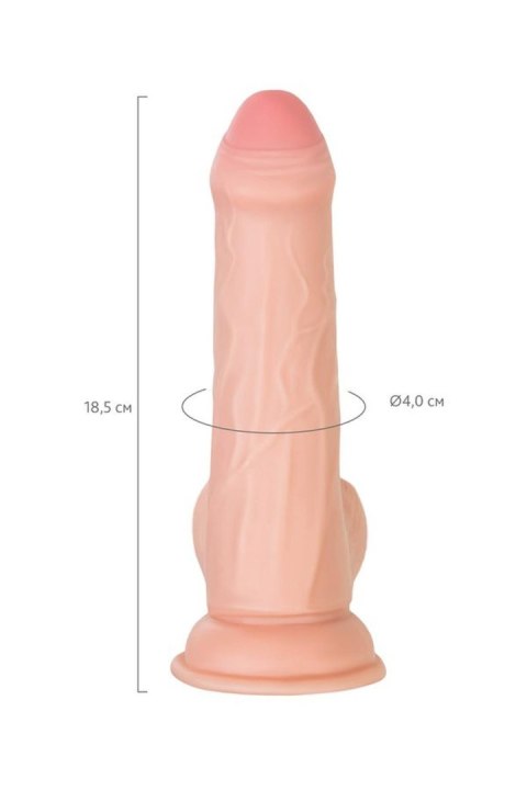 My Babe My Treasure Realistic Dildo, TPE, Nude, 18.5 cm