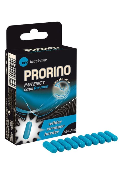 Supl.diety-PRORINO Men- 10pcs black line Potency Caps