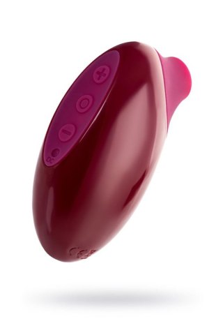 TOYFA A-Toys Myrty Clitoral Vacuum Stimulator, burgundy, 9.8 cm