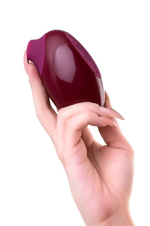 TOYFA A-Toys Myrty Clitoral Vacuum Stimulator, burgundy, 9.8 cm