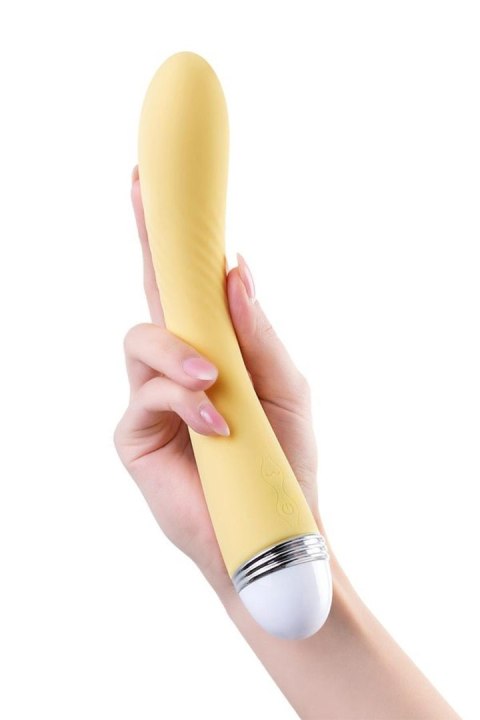 Vibrator Flovetta by Toyfa Calla, silicone, yellow, 22 cm