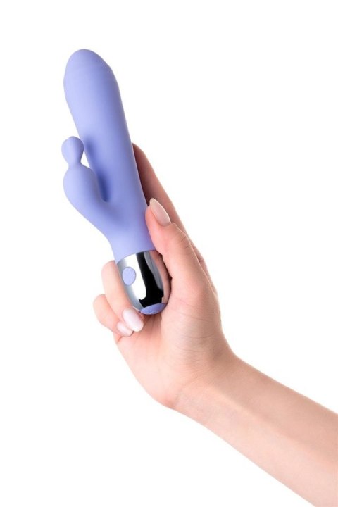 Vibrator with clitoral stimulation Flovetta Crocus, silicone, purple, 17.5 cm