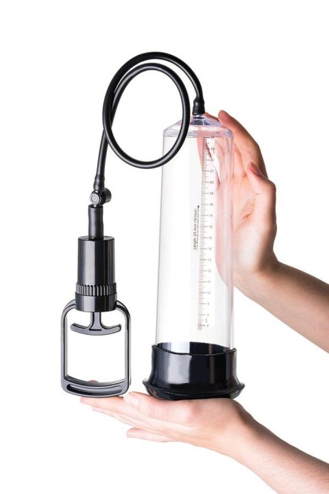 A-TOYS, Penis Pump, PVC, Transparent, 27.5 cm, 3 cock rings included