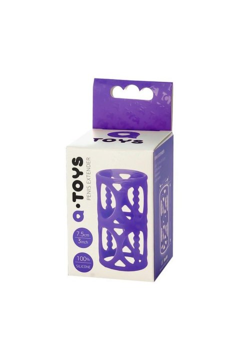 A-TOYS, Penis Sleeve, Silicone, Purple, 7.5 cm