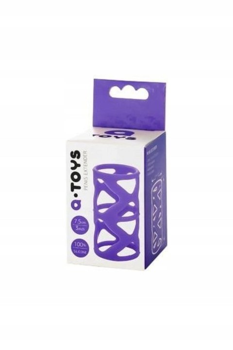 A-TOYS, Penis Sleeve, Silicone, Purple, 7.5 cm