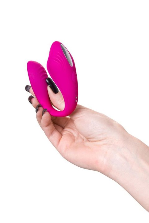 A-TOYS Vibrator for couples Cobrum, silicone, pink, 9.6 cm