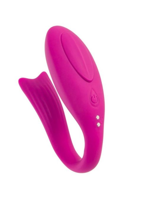 A-TOYS Vibrator for couples Dolphy, silicone, pink, 9.6 cm