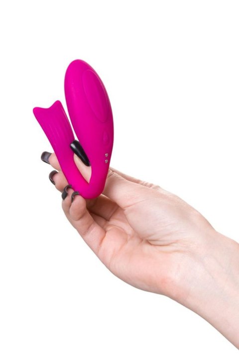 A-TOYS Vibrator for couples Dolphy, silicone, pink, 9.6 cm