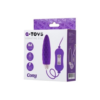 A-TOYS, Vibro egg 'Cony', with control panel, silicone, violet