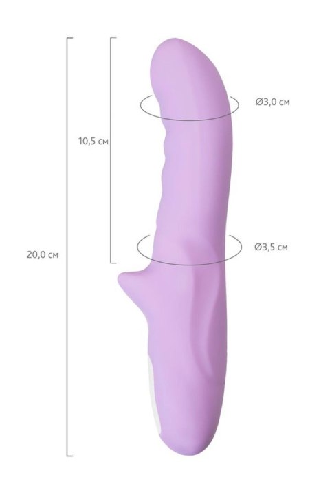 JOS JRotator vibrator MERRY-GOR, silicone, purple, 20.7 cm