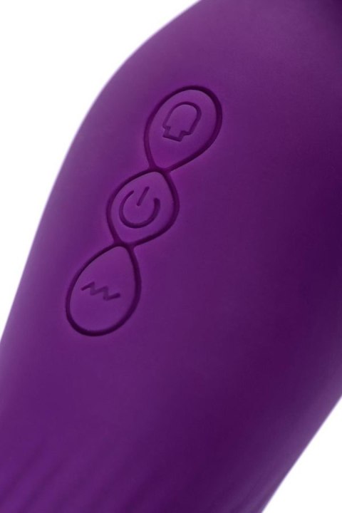 JOS Stimulator 2 in 1 Kisom, silicone, purple, 13 cm