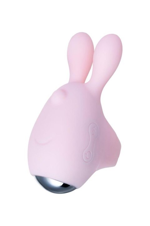 JOS VITA finger vibrating egg and vibrating attachment, silicone, powder pink, 8.5 and 8 cm