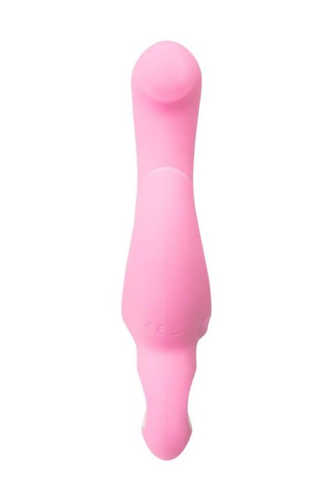 JOS Vibrator with clitoral stimulator JOS Twistme, silicone, pink, 19.5 cm