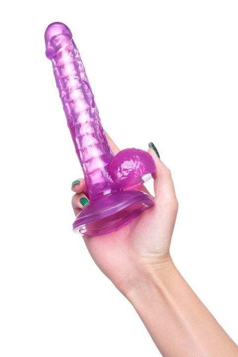 Realistic dildo A-Toys by TOYFA Celiam, TPE, purple, 20.5 cm