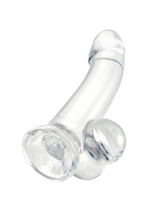 Realistic dildo A-Toys by TOYFA Cryst, TPE, transparent, 15 cm