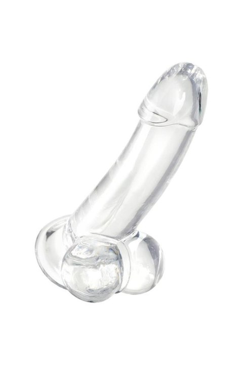 Realistic dildo A-Toys by TOYFA Cryst, TPE, transparent, 15 cm