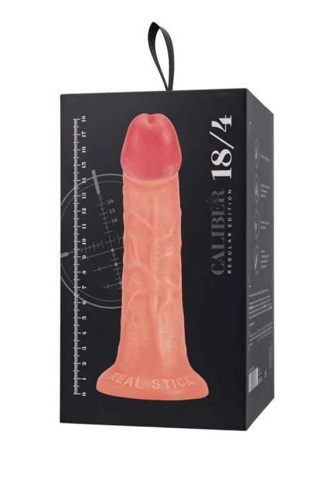 Realistic dildo Caliber 18/4 , PVC, flesh, length 18cm, diameter 4cm