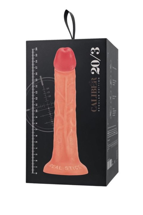 Realistic dildo Caliber 20/3 , PVC, flesh, length 20cm, diameter 3cm