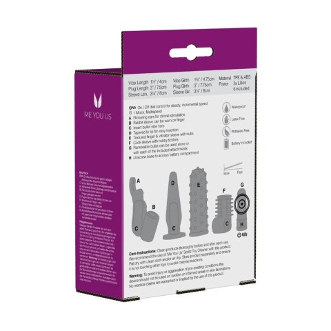 Zestaw- Me You Us 4 Play Couples Kit Purple