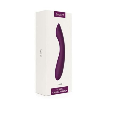 SVAKOM - AMY 2 G-Spot & Clitoral Vibrator - Violet