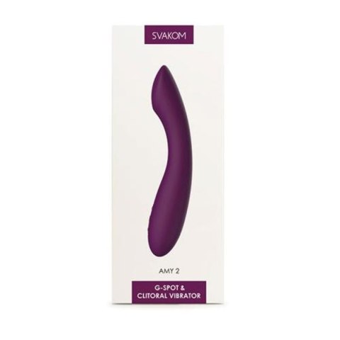 SVAKOM - AMY 2 G-Spot & Clitoral Vibrator - Violet