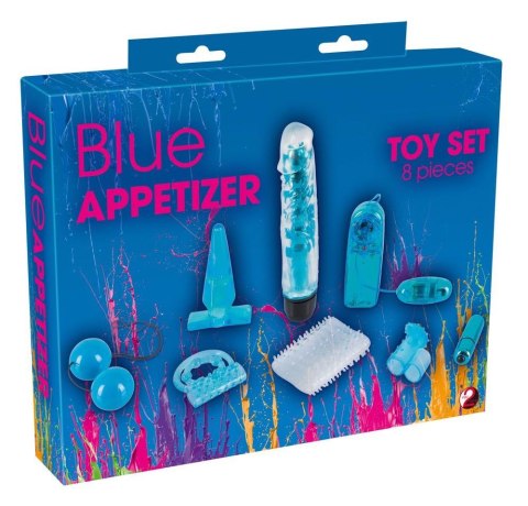 Blue Appetizer 8-piece set