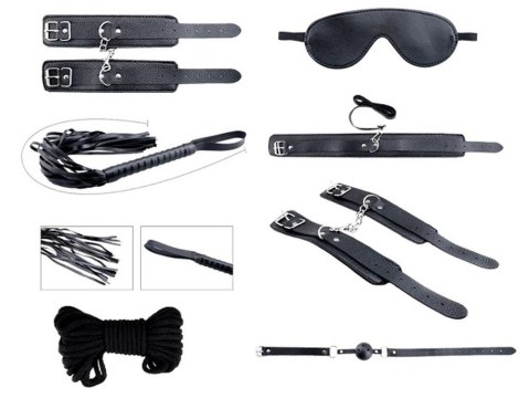 Secret Desires Black BDSM Kit 8pcs